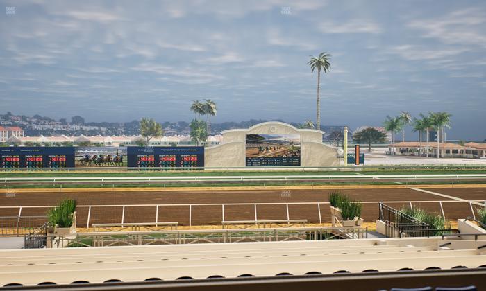 Del Mar Thoroughbred Club - Section Stretch Run Box 11 B Lvl 2 Seat View