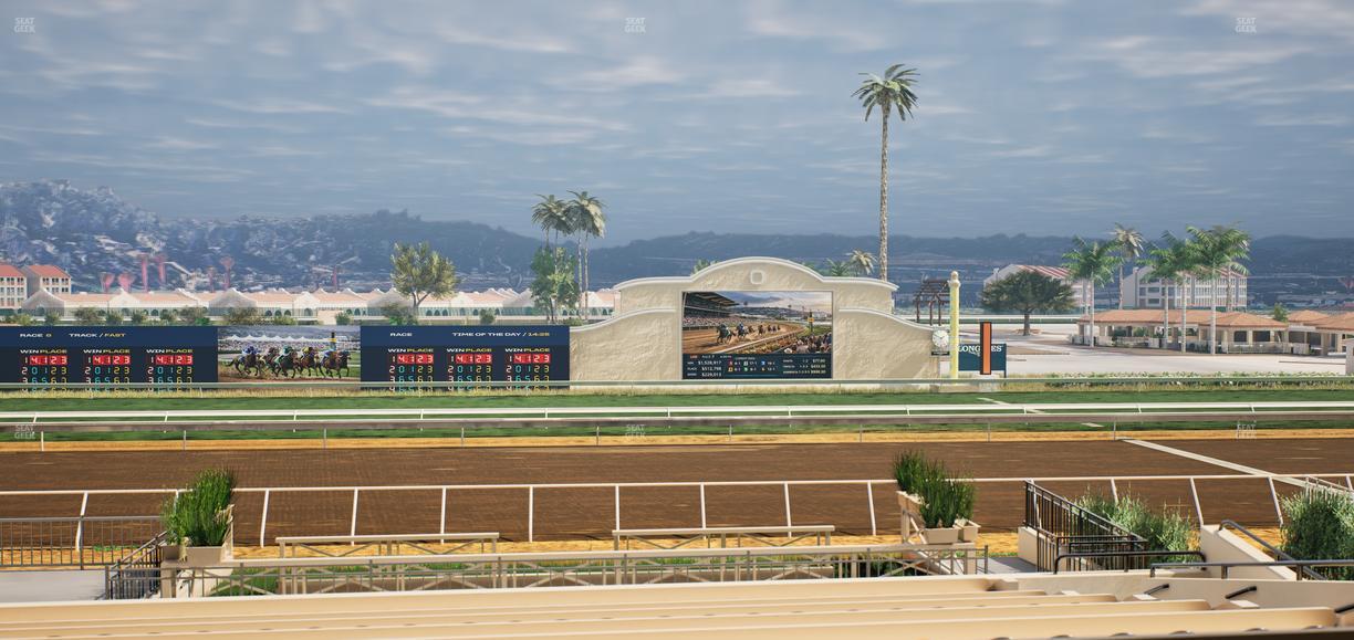 Del Mar Thoroughbred Club - Section Stretch Run Box 11 C Lvl 2 Seat View