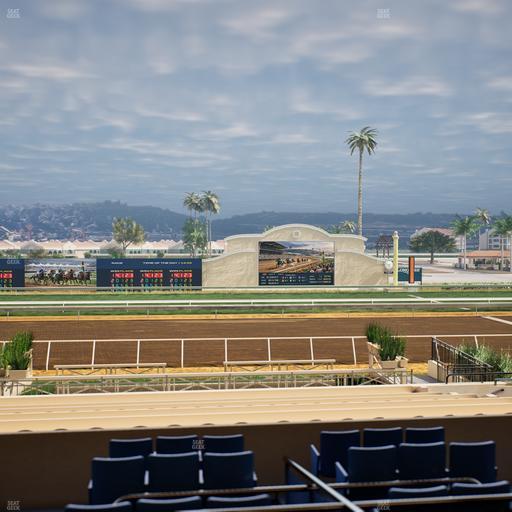 Del Mar Thoroughbred Club - Section Stretch Run Box 11 C Lvl 2 Seat View