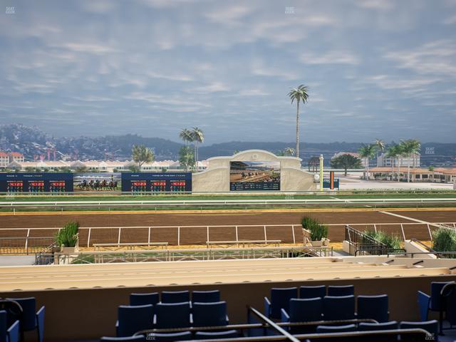Del Mar Thoroughbred Club - Section Stretch Run Box 11 C Lvl 2 Seat View