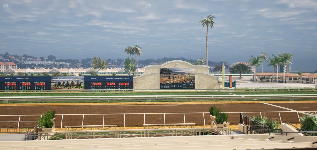 Del Mar Thoroughbred Club - Section Stretch Run Box 11 C Lvl 2 Seat View