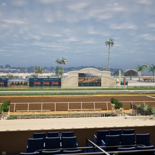 Del Mar Thoroughbred Club - Section Stretch Run Box 11 C Lvl 2 Seat View