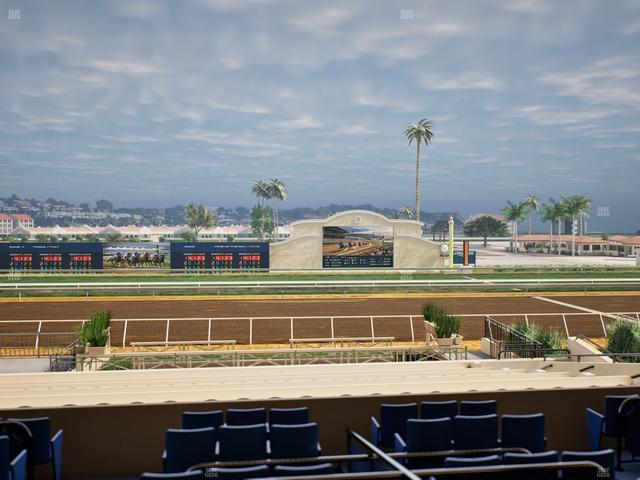 Del Mar Thoroughbred Club - Section Stretch Run Box 11 C Lvl 2 Seat View