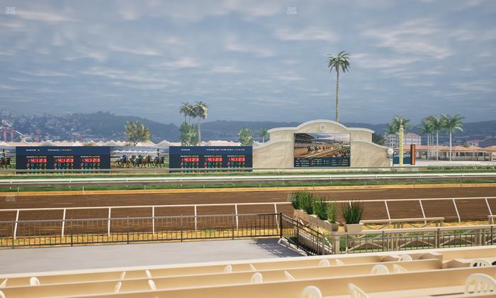 Del Mar Thoroughbred Club - Section Stretch Run Box 11 E Lvl 1 Seat View