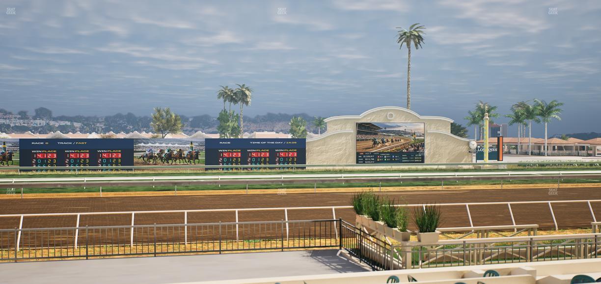 Del Mar Thoroughbred Club - Section Stretch Run Box 11 E Lvl 1 Seat View