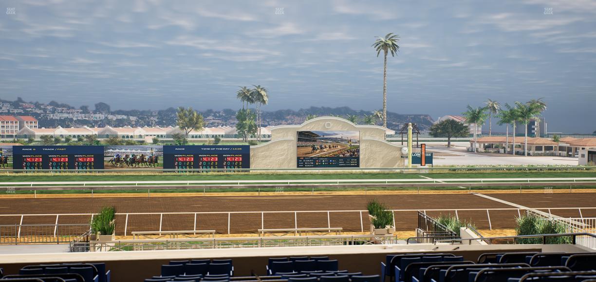 Del Mar Thoroughbred Club - Section Stretch Run Box 11 E Lvl 3 Seat View