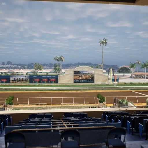 Del Mar Thoroughbred Club - Section Stretch Run Box 11 E Lvl 3 Seat View