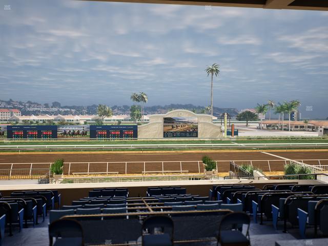 Del Mar Thoroughbred Club - Section Stretch Run Box 11 E Lvl 3 Seat View