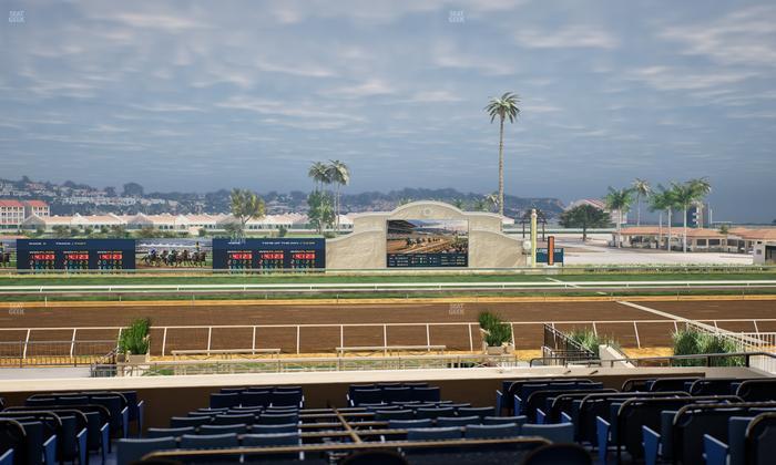 Del Mar Thoroughbred Club - Section Stretch Run Box 11 E Lvl 3 Seat View