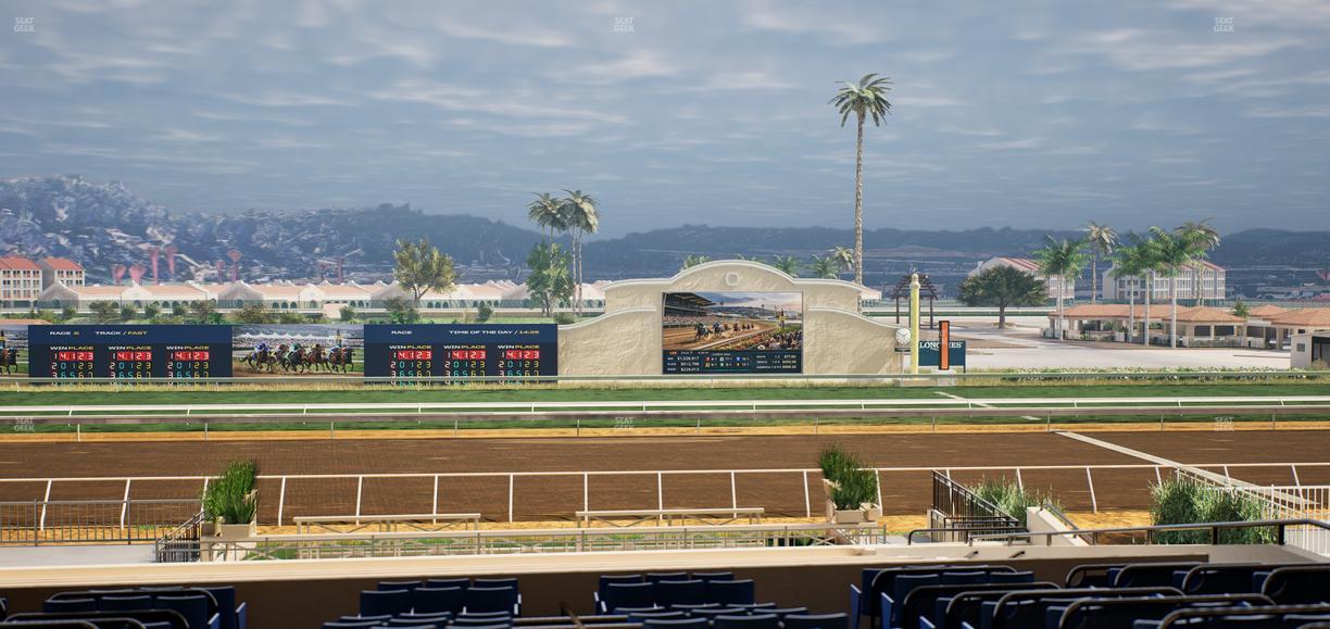 Del Mar Thoroughbred Club - Section Stretch Run Box 11 E Lvl 3 Seat View