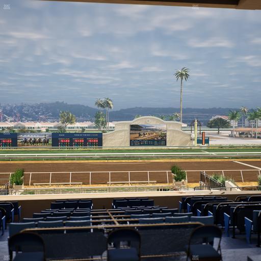 Del Mar Thoroughbred Club - Section Stretch Run Box 11 E Lvl 3 Seat View