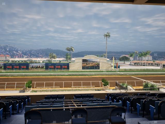 Del Mar Thoroughbred Club - Section Stretch Run Box 11 E Lvl 3 Seat View