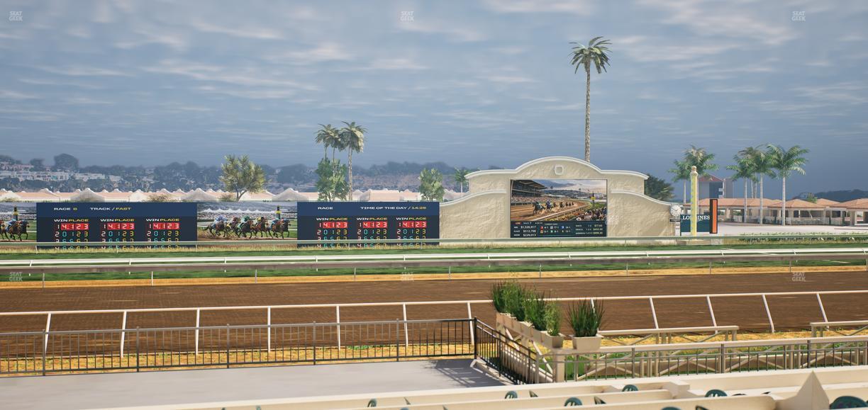 Del Mar Thoroughbred Club - Section Stretch Run Box 11 F Lvl 1 Seat View