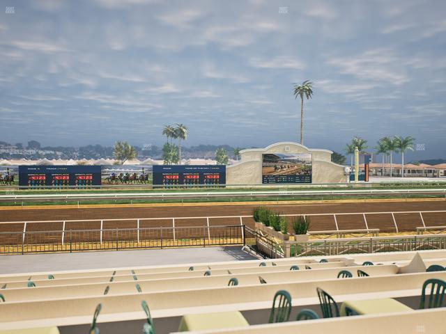 Del Mar Thoroughbred Club - Section Stretch Run Box 11 F Lvl 1 Seat View