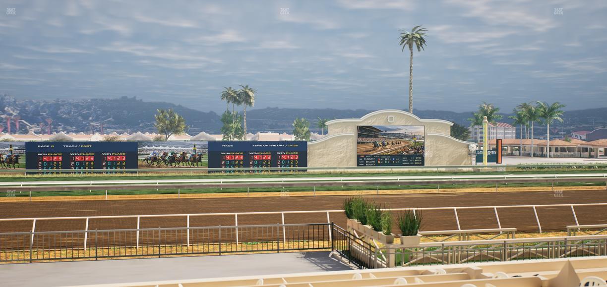 Del Mar Thoroughbred Club - Section Stretch Run Box 11 F Lvl 1 Seat View
