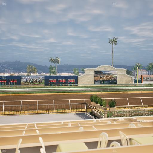 Del Mar Thoroughbred Club - Section Stretch Run Box 11 F Lvl 1 Seat View