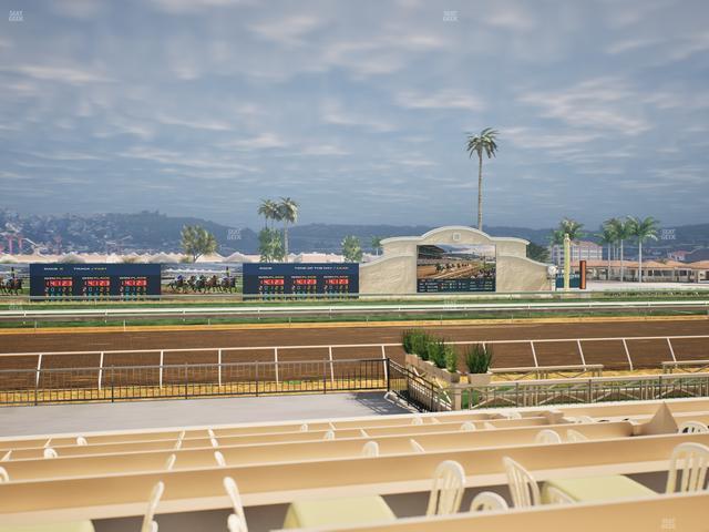 Del Mar Thoroughbred Club - Section Stretch Run Box 11 F Lvl 1 Seat View