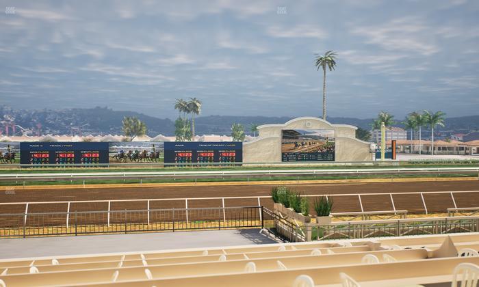 Del Mar Thoroughbred Club - Section Stretch Run Box 11 F Lvl 1 Seat View