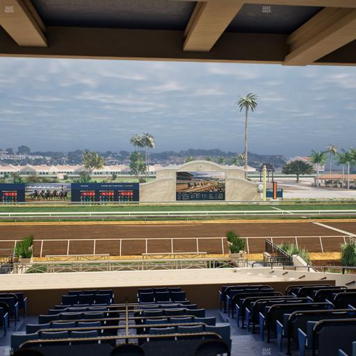 Del Mar Thoroughbred Club - Section Stretch Run Box 11 G Lvl 3 Seat View