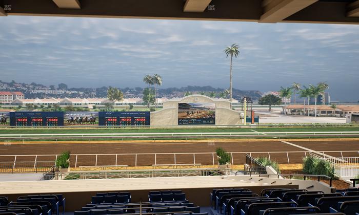 Del Mar Thoroughbred Club - Section Stretch Run Box 11 G Lvl 3 Seat View