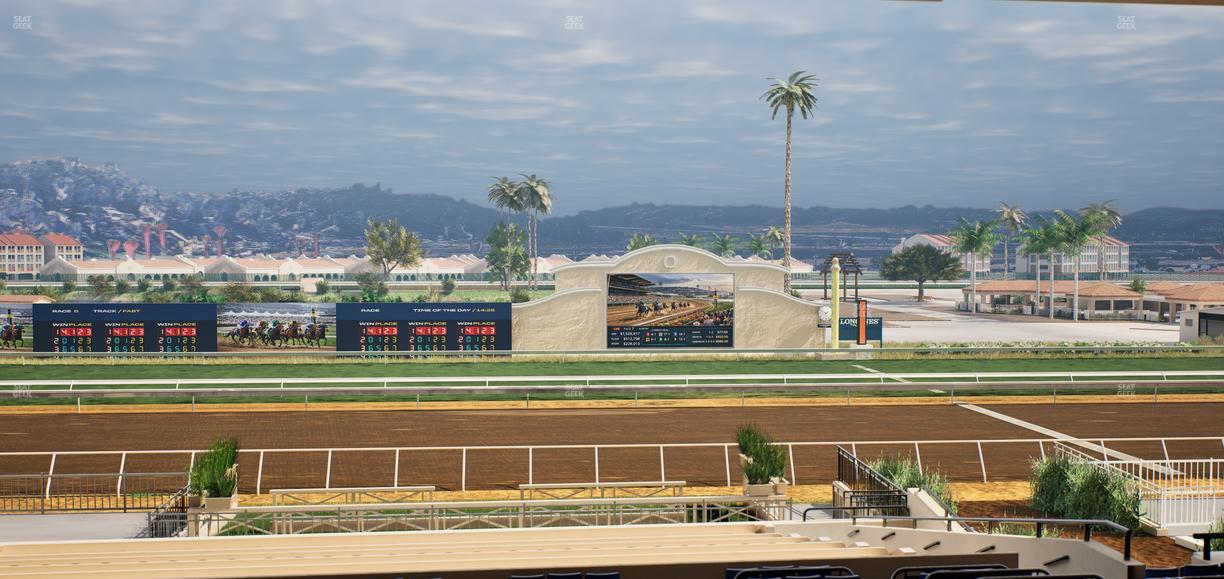 Del Mar Thoroughbred Club - Section Stretch Run Box 11 G Lvl 3 Seat View