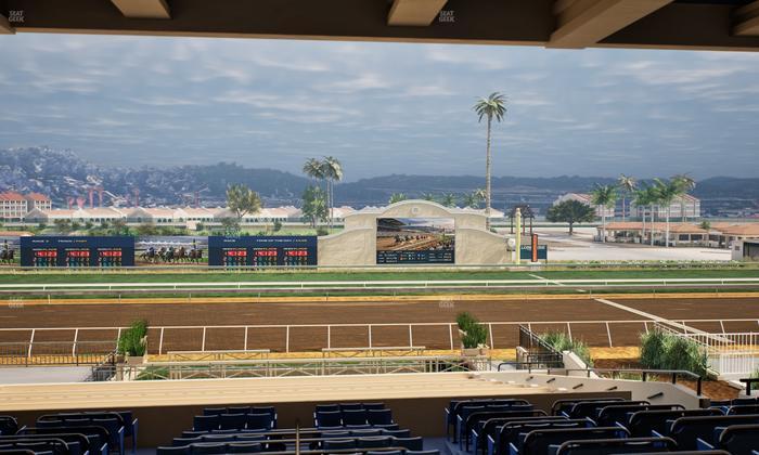 Del Mar Thoroughbred Club - Section Stretch Run Box 11 G Lvl 3 Seat View