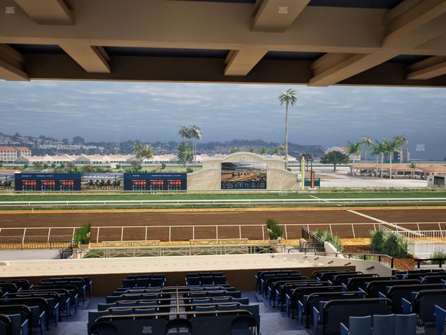 Del Mar Thoroughbred Club - Section Stretch Run Box 11 H Lvl 3 Seat View