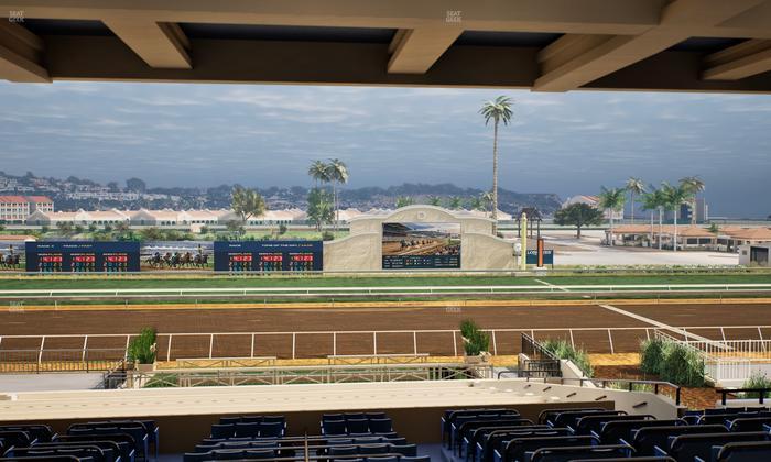 Del Mar Thoroughbred Club - Section Stretch Run Box 11 H Lvl 3 Seat View