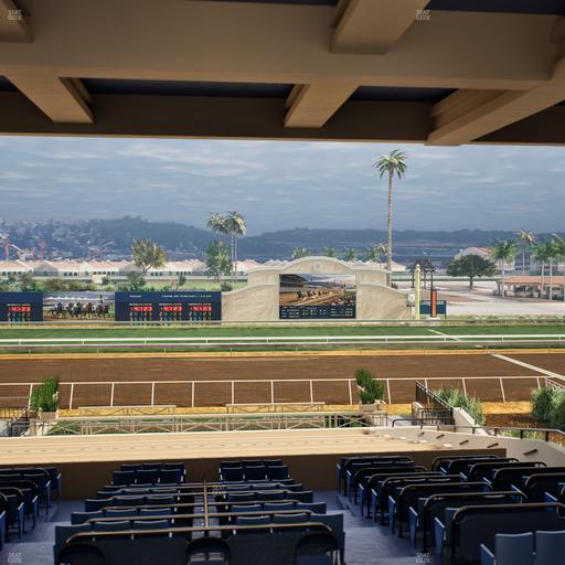 Del Mar Thoroughbred Club - Section Stretch Run Box 11 H Lvl 3 Seat View