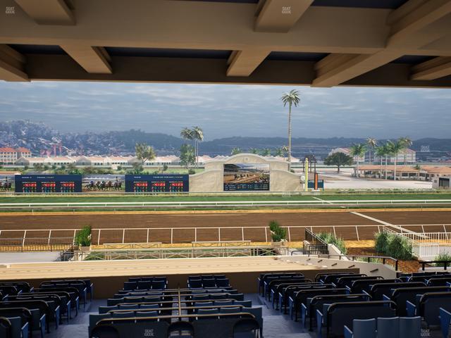 Del Mar Thoroughbred Club - Section Stretch Run Box 11 H Lvl 3 Seat View