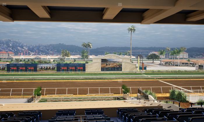 Del Mar Thoroughbred Club - Section Stretch Run Box 11 H Lvl 3 Seat View