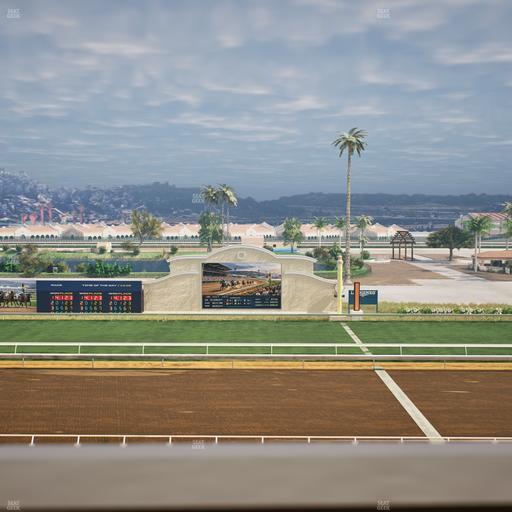 Del Mar Thoroughbred Club - Section Stretch Run Box 11 J Lvl 4 Seat View