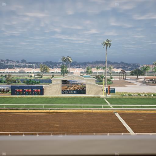 Del Mar Thoroughbred Club - Section Stretch Run Box 11 J Lvl 4 Seat View