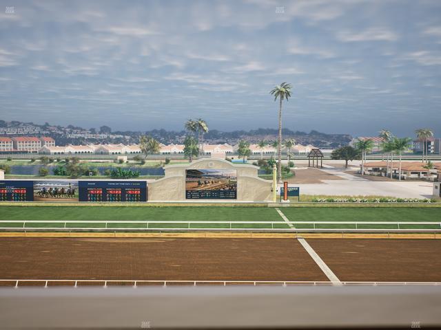 Del Mar Thoroughbred Club - Section Stretch Run Box 11 J Lvl 4 Seat View