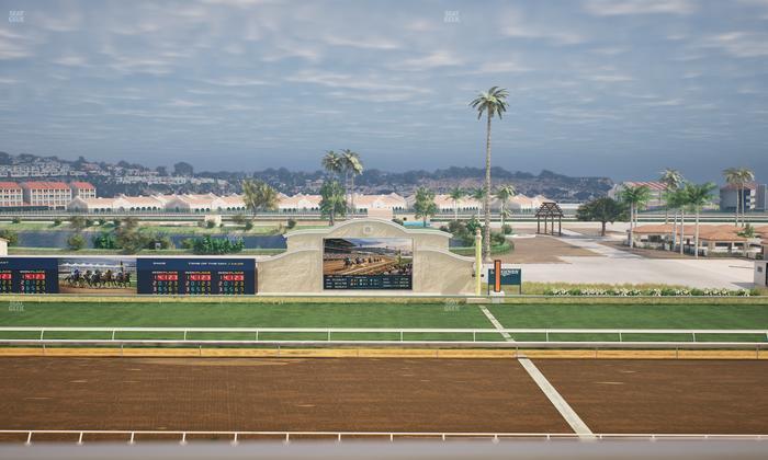 Del Mar Thoroughbred Club - Section Stretch Run Box 11 J Lvl 4 Seat View