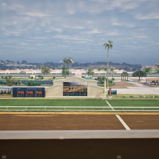 Del Mar Thoroughbred Club - Section Stretch Run Box 11 K Lvl 4 Seat View