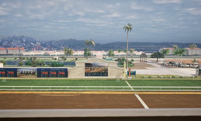 Del Mar Thoroughbred Club - Section Stretch Run Box 11 K Lvl 4 Seat View