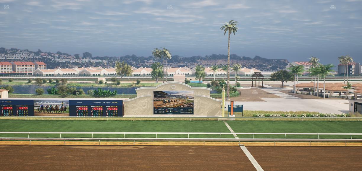 Del Mar Thoroughbred Club - Section Stretch Run Box 11 L Lvl 4 Seat View