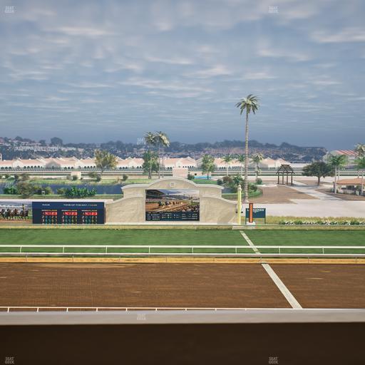 Del Mar Thoroughbred Club - Section Stretch Run Box 11 L Lvl 4 Seat View