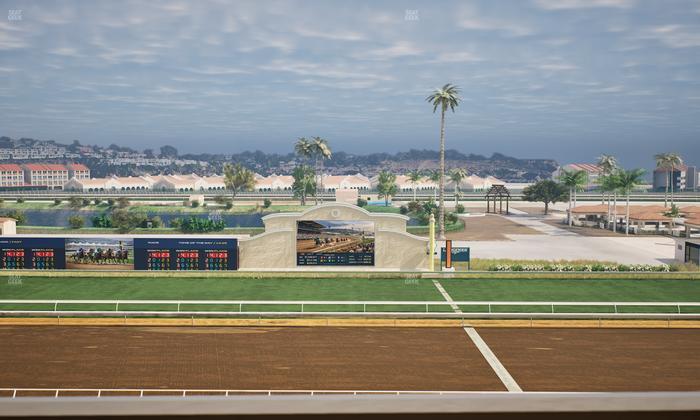 Del Mar Thoroughbred Club - Section Stretch Run Box 11 L Lvl 4 Seat View