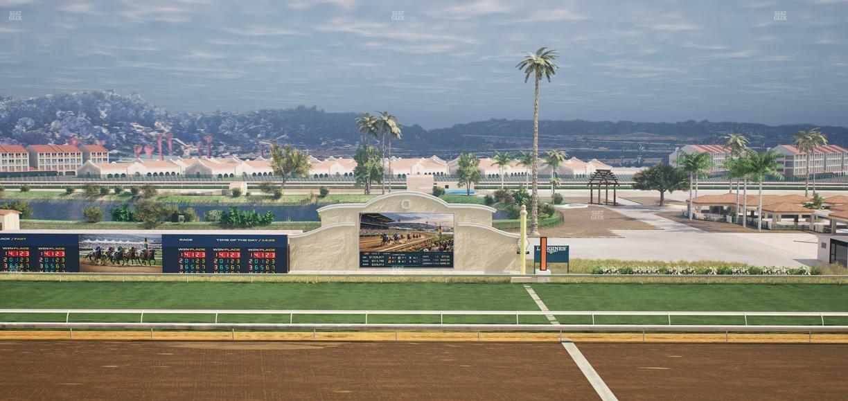 Del Mar Thoroughbred Club - Section Stretch Run Box 11 L Lvl 4 Seat View