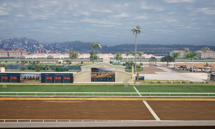 Del Mar Thoroughbred Club - Section Stretch Run Box 11 L Lvl 4 Seat View