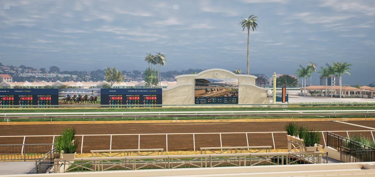 Del Mar Thoroughbred Club - Section Stretch Run Box 12 A Lvl 2 Seat View