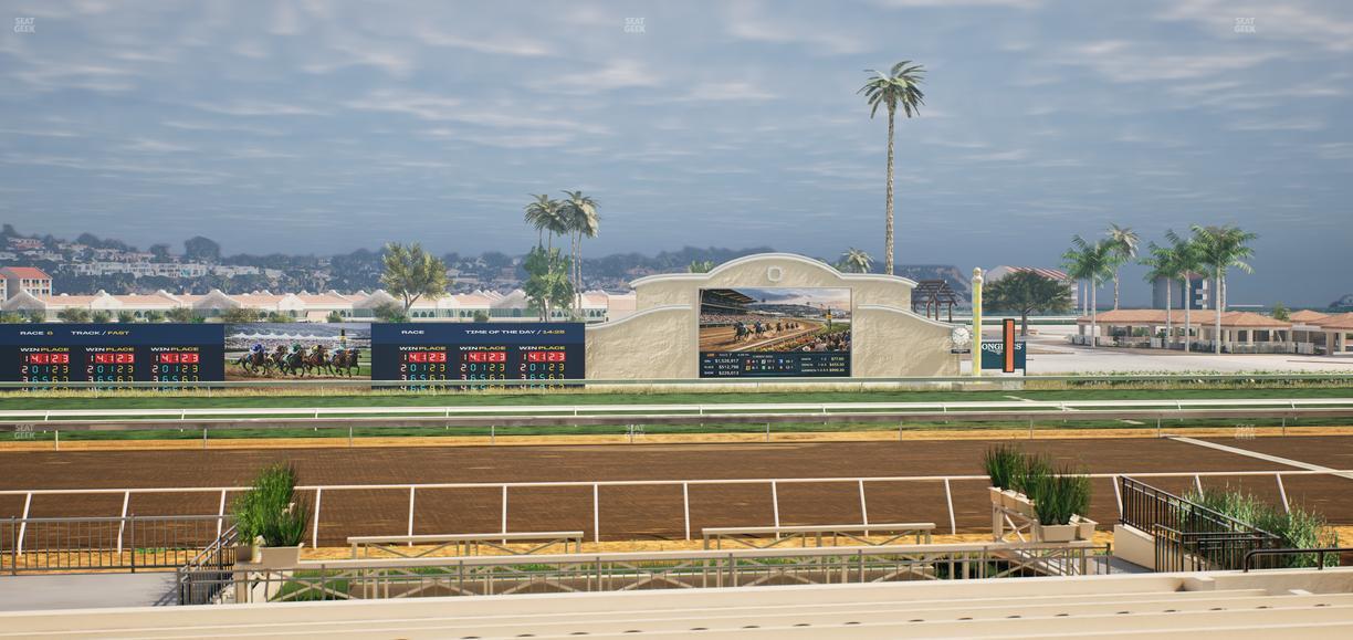Del Mar Thoroughbred Club - Section Stretch Run Box 12 B Lvl 2 Seat View
