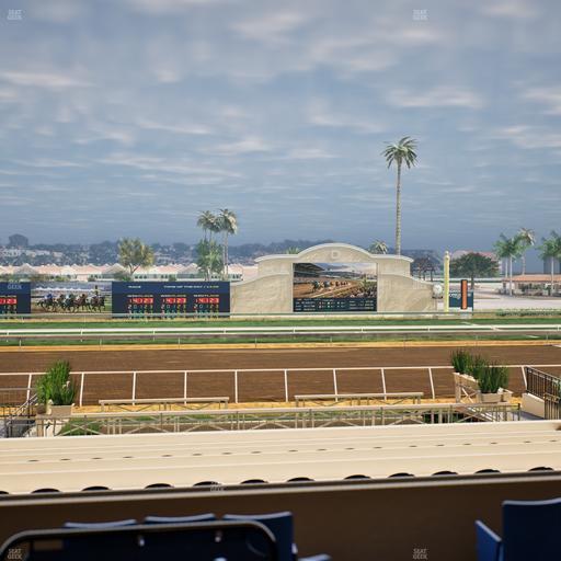 Del Mar Thoroughbred Club - Section Stretch Run Box 12 B Lvl 2 Seat View