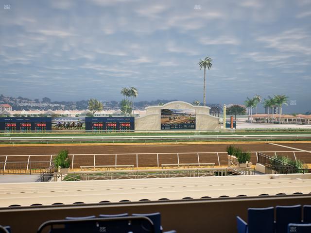 Del Mar Thoroughbred Club - Section Stretch Run Box 12 B Lvl 2 Seat View
