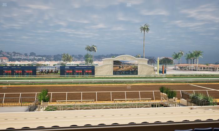 Del Mar Thoroughbred Club - Section Stretch Run Box 12 B Lvl 2 Seat View