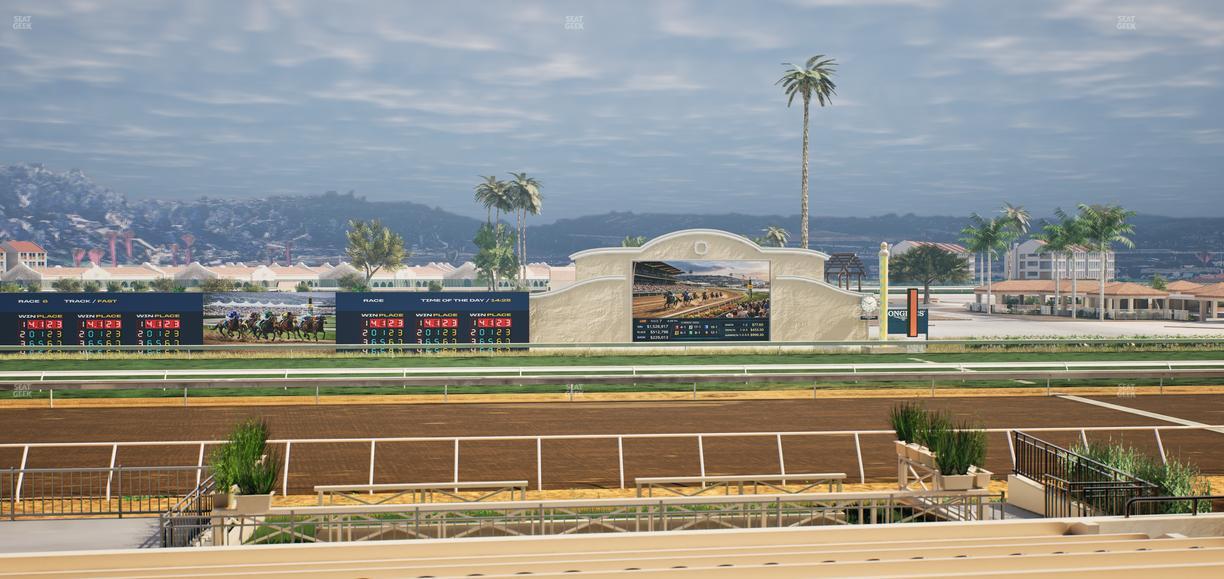 Del Mar Thoroughbred Club - Section Stretch Run Box 12 B Lvl 2 Seat View