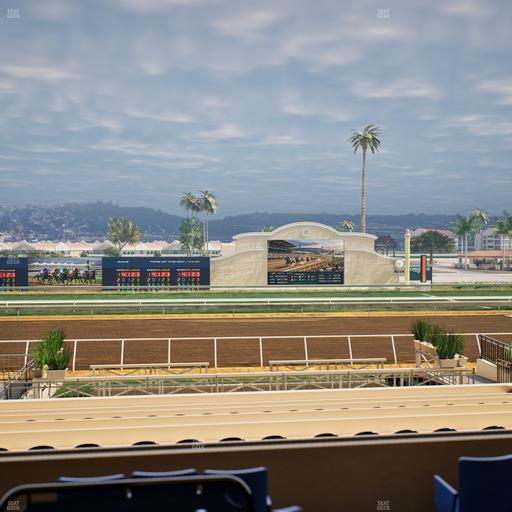 Del Mar Thoroughbred Club - Section Stretch Run Box 12 B Lvl 2 Seat View