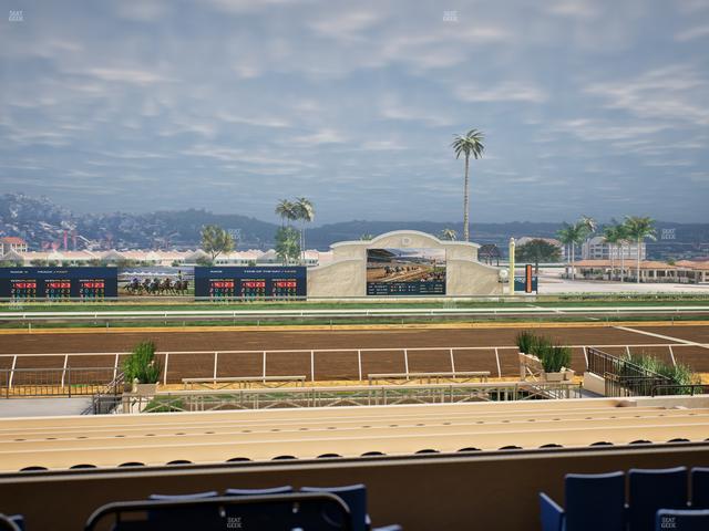 Del Mar Thoroughbred Club - Section Stretch Run Box 12 B Lvl 2 Seat View